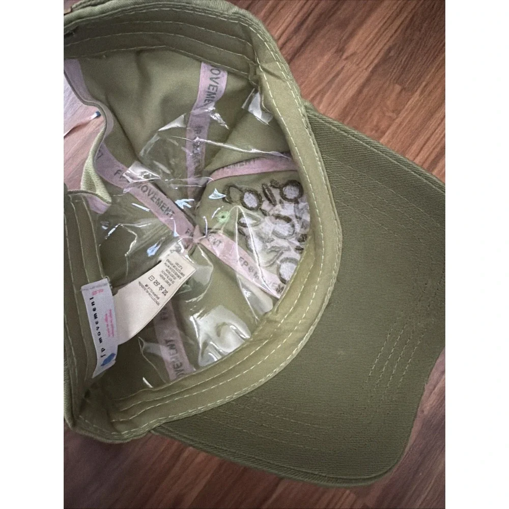 NWT New Free People FP Movement Out Of Bounds Green Baseball Logo Hat Cap